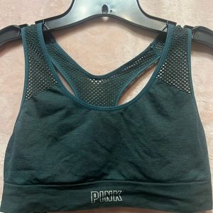 Victoria’s Secret Pink Lightly Lined Seamless Mesh Racerback Sports Bra